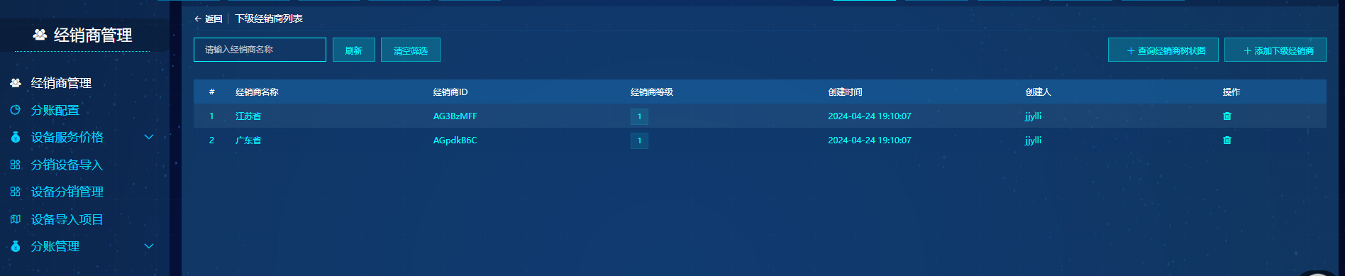 经销商列表